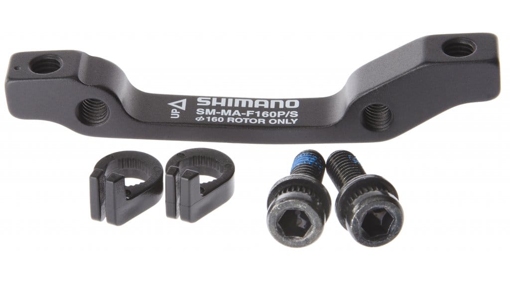 Shimano Adapter VR 160mm Rotor von Post-Mount auf ISO-Standard SM-MA-F160P/S 1 Shimano Adapter VR 160mm Rotor von Post-Mount auf ISO-Standard SM-MA-F160P/S