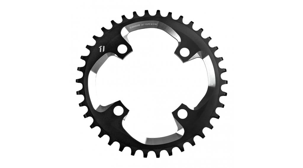 SRAM X-Sync Kettenblatt 38 Zähne 4-Arm (104mm) für X01/X1/GX1 schwarz 1 SRAM X-Sync Kettenblatt 38 Zähne 4-Arm (104mm) für X01/X1/GX1 schwarz