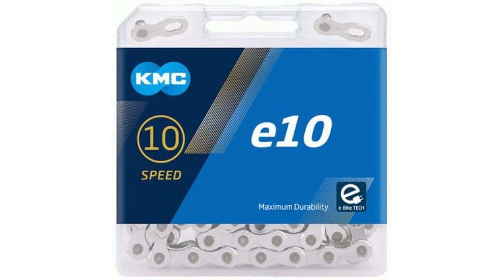 KMC e10 Kette 10-fach 122-Glieder silver 1 KMC e10 Kette 10-fach 122-Glieder silver