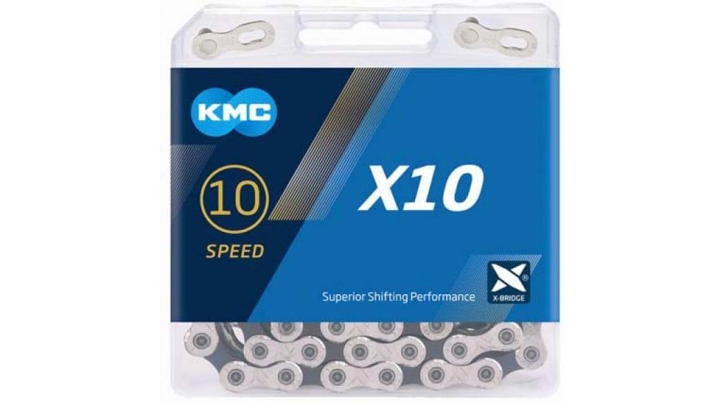 KMC X10 Kette 10-fach 114-Glieder silver/black 1 KMC X10 Kette 10-fach 114-Glieder silver/black
