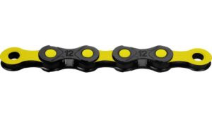 KMC DLC12 Kette 12-fach 126-Glieder black/yellow