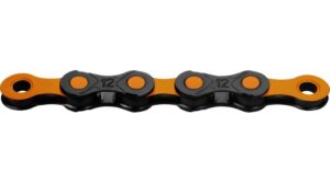 KMC DLC12 Kette 12-fach 126-Glieder black/orange