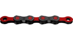 KMC DLC12 Kette 12-fach 126-Glieder black/red
