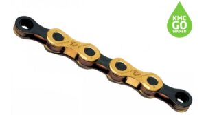 KMC X12 Kette 12-fach 126-Glieder Waxed Ti-N(Gold)/Black