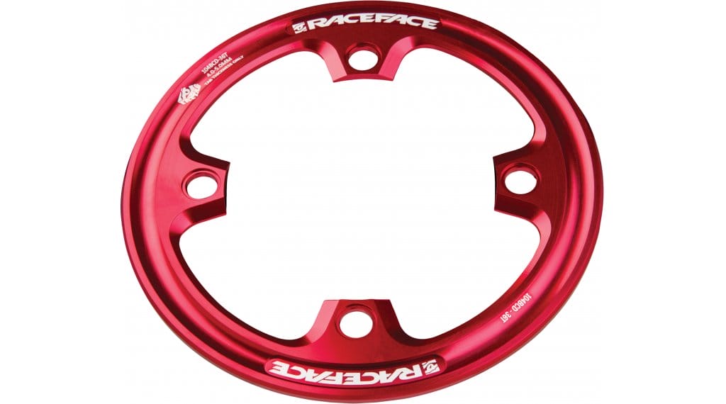 Race Face Lightweight Fat Tab Bashguard 36 Zähne 4-Bolt (104) red 1 Race Face Lightweight Fat Tab Bashguard 36 Zähne 4-Bolt (104) red