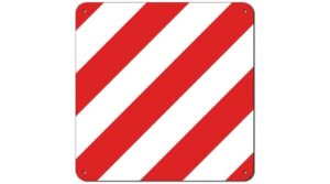 DS Covers Warning Sign red-white striped
