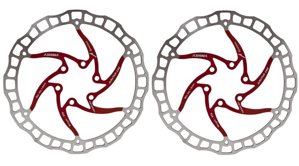 Ashima ARO-08 Bremsscheibe 6-Loch 180mm rot (2er-Pack) 1 Ashima ARO-08 Bremsscheibe 6-Loch 180mm rot (2er-Pack)