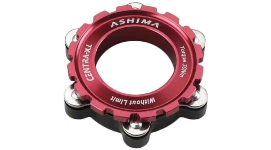 Ashima AC03-2 Centra-XL Bremsadapter QR 15/20mm Centerlock Nabe auf 6-Loch Bremsscheibe red 1 Ashima AC03-2 Centra-XL Bremsadapter QR 15/20mm Centerlock Nabe auf 6-Loch Bremsscheibe red