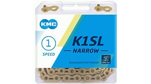 KMC K1 SL Narrow Kette 1-fach 100-Glieder Ti-N gold