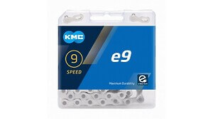 KMC e9 Kette 9-fach 122-Glieder silver