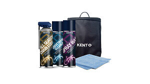 KENT Carepack 2 mit All Season Chain Lube, Microfasertuch, Drivetrain Cleaner, Spray Wax, KENT Tasche