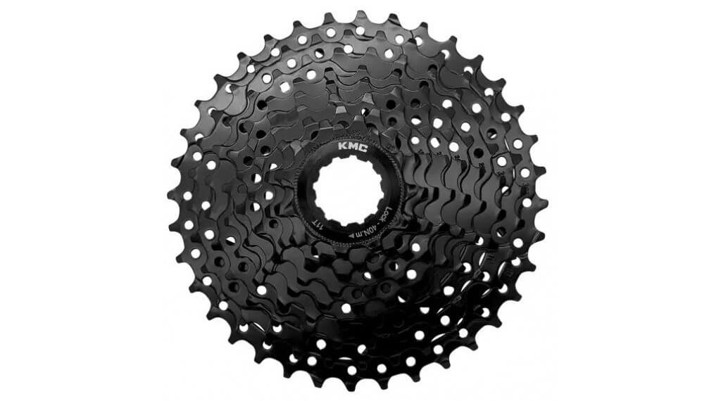 KMC REACT Kassette 9-fach 11-36 Zähne schwarz 1 KMC REACT Kassette 9-fach 11-36 Zähne schwarz