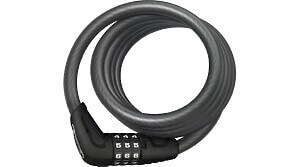 Abus 4508K Star Spiralkabelschloss 150cm black