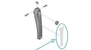 Shimano Deore XT FC-M8100 protection stickers für 175/180mm Kurbelarmlänge